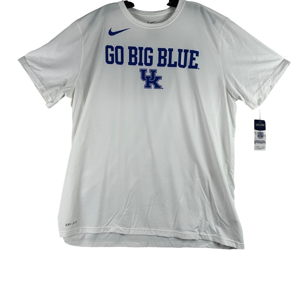 Kentucky Wildcats Nike Dri-FIT T-Shirt Mens XL White NCAA Athletic Performance